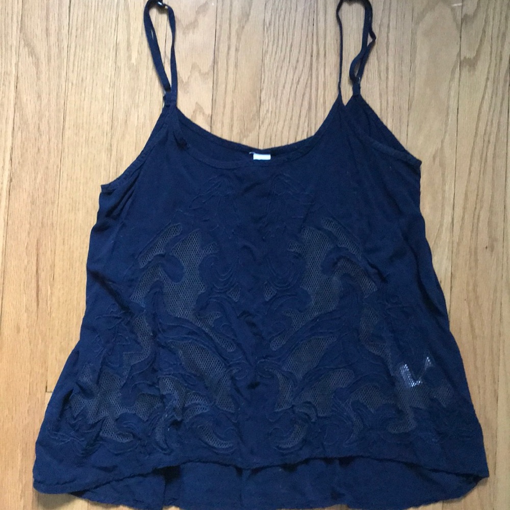 Cute navy tank top
